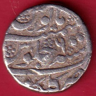 MUGHALS AURANGZEB GOLKUNDA MINT ONE RUPEE SILVER COIN - Sa3750