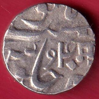 baroda state manaji one rupee silver coin – F9444