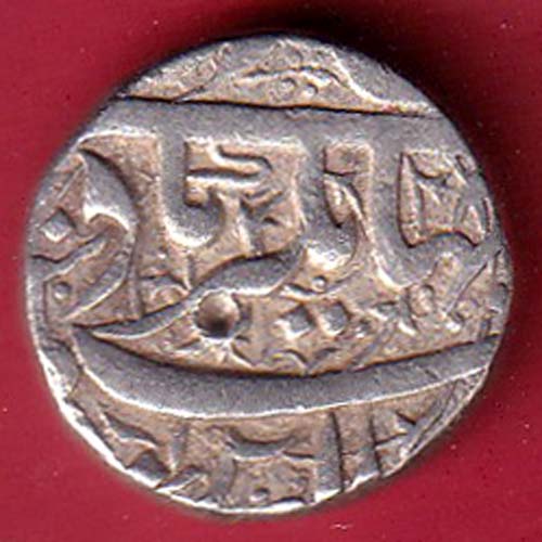 Mughals Jahangir Ahmednagar Mint One Rupee Silver coin– F9307 - Image 2