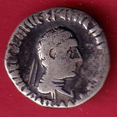 Indo-Greek Kingdom Apollodotus II 1 Drachma SILVER coin - f9328