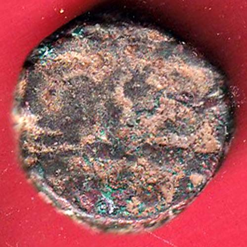 mughals akbar one dam copper coin - F9356 - Image 2