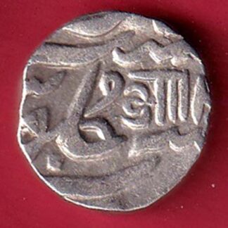 BARODA STATE AANAND RAO gaikwad silver coin–F9368