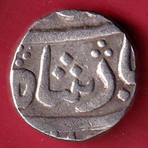 BARODA STATE AANAND RAO gaikwad silver coin–F9368 - Image 2