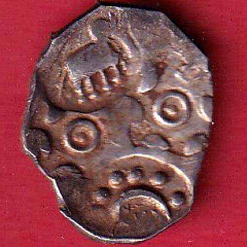 “rare” Ancient Punch Marked Coinage from Godavari Valley Vidarbha Region –F9392