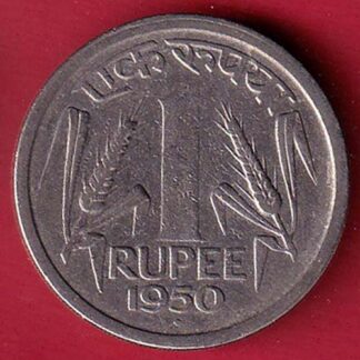 Government of India 1950 one rupee coin – f9416