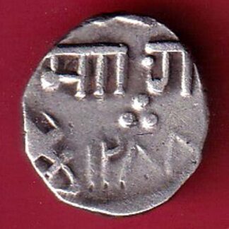 baroda state manaji ah1288  half rupee silver coin–f9497
