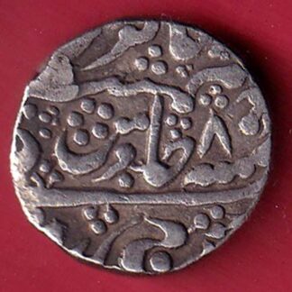 Jaipur state one rupee silver coin–f9500