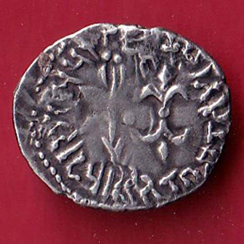 ANCIENT INDIA NAHAPAN DYNESTY KINGS PORTRAIT SILVER COIN– FC8446 - Image 2
