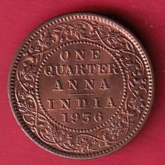 British india 1936 George v one quarter anna copper coin– FC8448