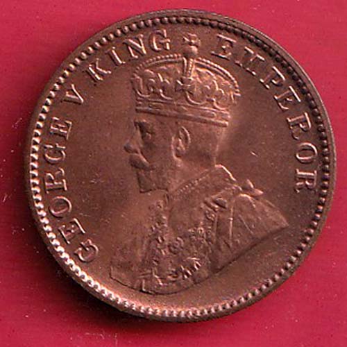 British india 1936 George v one quarter anna copper coin– FC8448 - Image 2