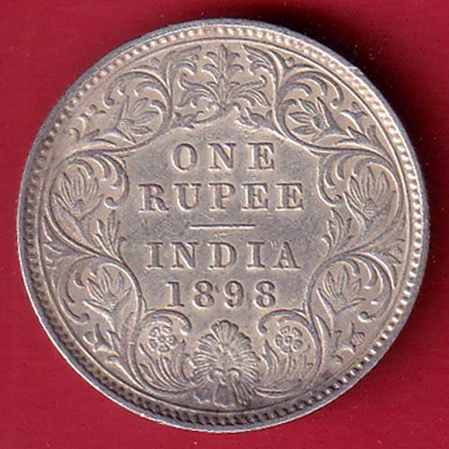 british india 1898 victoria empress one rupee silver coin – FC8495