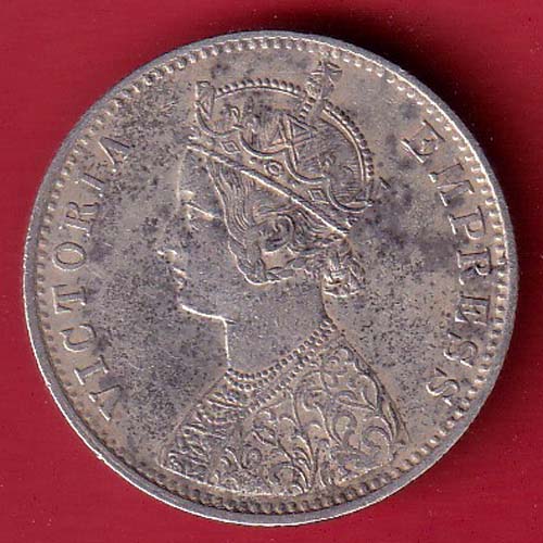 british india 1898 victoria empress one rupee silver coin – FC8495 - Image 2