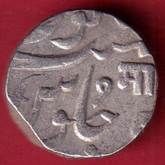 baroda state manaji one rupee silver coin–FC8526