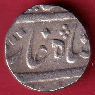 baroda state manaji one rupee silver coin–FC8526