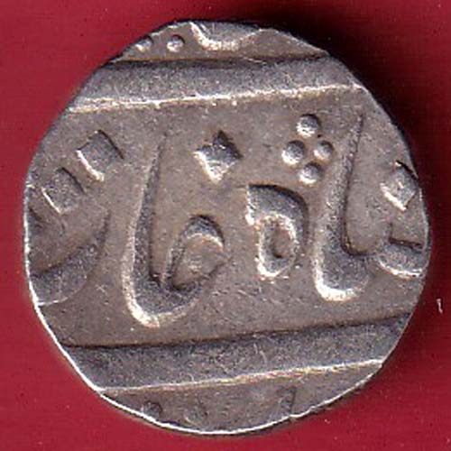 baroda state manaji one rupee silver coin–FC8526