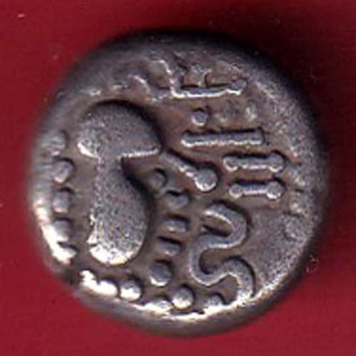 ANCIENT INDIA GADHAYA DYNASTY KING PORTRAIT COIN –FC8531