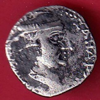 ANCIENT INDIA NAHAPAN DYNESTY KINGS PORTRAIT SILVER COIN  - FC8572