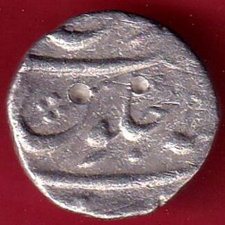 mughals aurangzeb half rupee silver coin   - FC8579