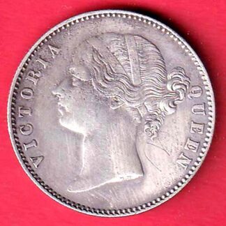 EAST INDIA COMPANY 1840 DIVIDED LEGENDVICTORIA QUEEN ONE RUPEE SILVER COIN – FC8643