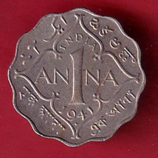 British India 1941 George VI Bombay Mint King One Anna Coi– FC8672