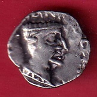 ANCIENT INDIA NAHAPAN DYNESTY KINGS PORTRAIT SILVER COIN- FC8431
