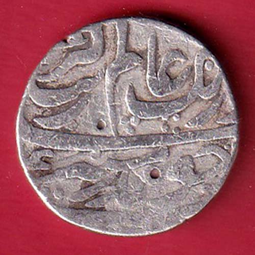 mughals shahlam lucknow mint one rupee silver coin - FC8436 - Image 2