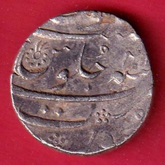 MUGHALS AURANGZEB SURAT MINT AH1111 ONE RUPEE SILVER COIN– F9542