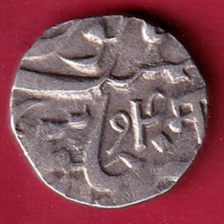 baroda state manaji rao one rupee silver coin – F9543