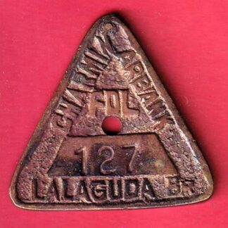 Token : CHARMINAR BANK LALAGUDA BR 127 TOKEN  – f9558
