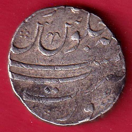 mughals Shahalam i Surat mint one rupee silver coin-F9582