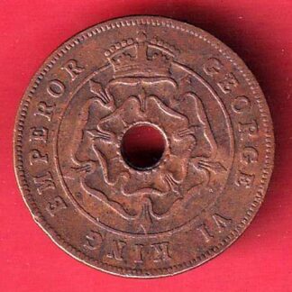 Southern Rhodesia (Zimbabwe) 1 Penny – George VI 1944 Coin– F9605