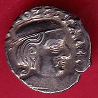 ancient india ishwar dutta beautiful silver coin – F9634