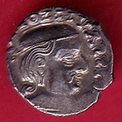 ancient india ishwar dutta beautiful silver coin – F9634