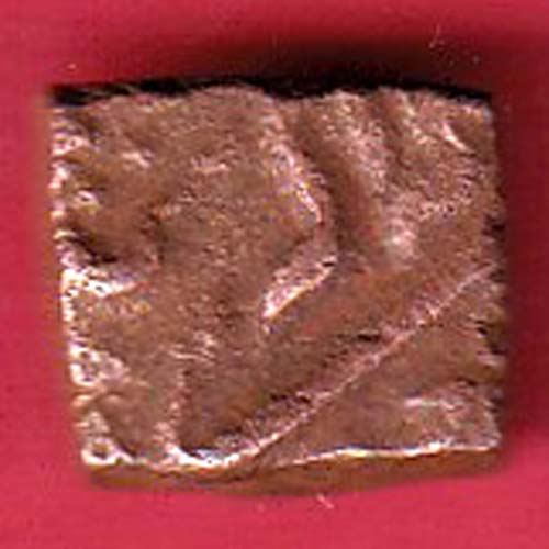 mughals Muhammad Akbar ahmednagar falus copper coin – F9645 - Image 2