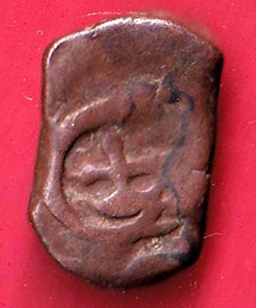Maratha Confederacy ‘NAGFANI SYMBOL’ One paisa copper coin –F9654
