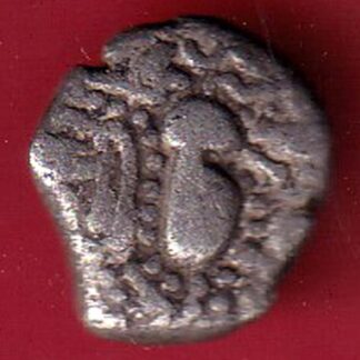 ANCIENT INDIA GADHAYA DYNASTY KING PORTRAIT COIN–F9656