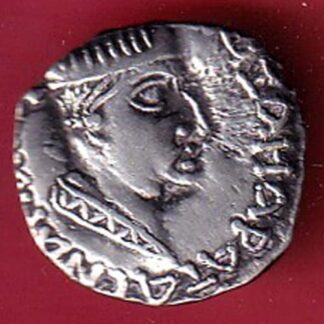 ANCIENT INDIA NAHAPAN DYNESTY KINGS PORTRAIT SILVER COIN- FC8721