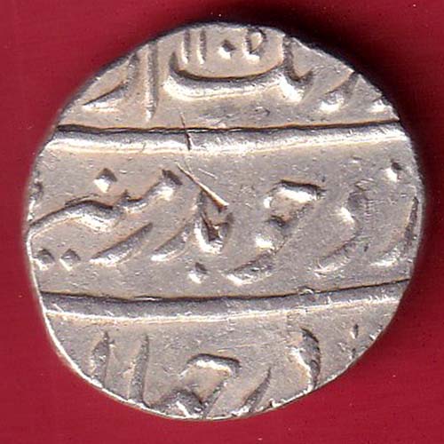 MUGHALS AH 1105/ RY 37 AURANGZEB SURAT MINT ONE RUPEE SILVER COIN – FC8793 - Image 2