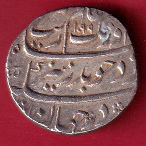 mughals ah 1099 / ry 32 aurnagzeb surat mint one rupee silver coin– FC8818