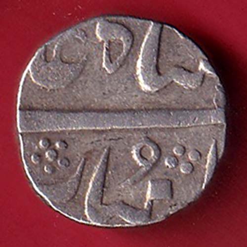 baroda state manaji rao one rupee silver coin– FC8823 - Image 2