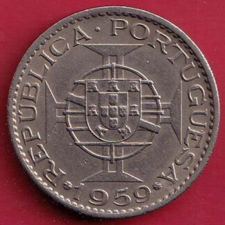 PORTUGUESE INDIA GOA 6 ESCUDO 1959 COIN – FC8832