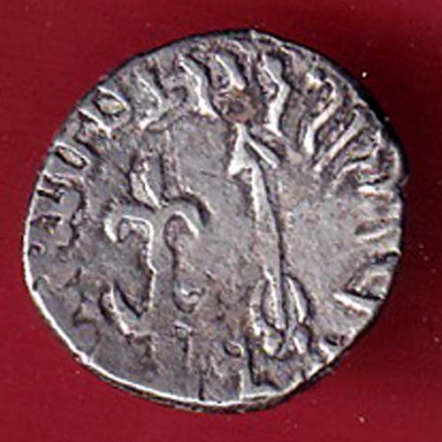 ANCIENT INDIA NAHAPAN DYNESTY KINGS PORTRAIT SILVER COIN- FC8862 - Image 2