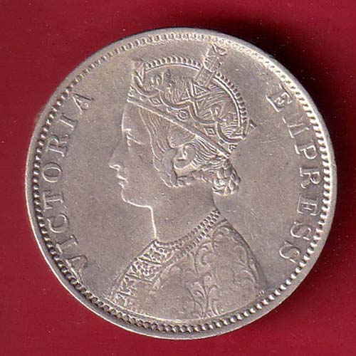 British india 1901 victoria empress one rupee silver coin - FC8876 - Image 2
