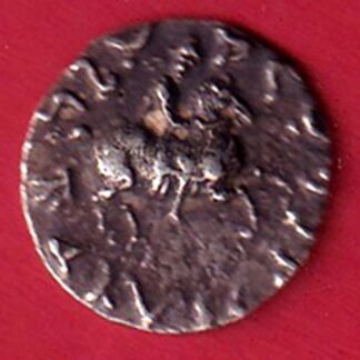 INDO-SCYTHIAN KINGDOM DRACHMA - AZES I WITH AZILIS SILVER COIN – FC8905