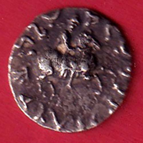 INDO-SCYTHIAN KINGDOM DRACHMA - AZES I WITH AZILIS SILVER COIN – FC8905