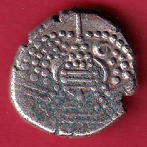 ANCIENT INDIA GADHAYA DYNASTY KING PORTRAIT COIN–FC8912 - Image 2