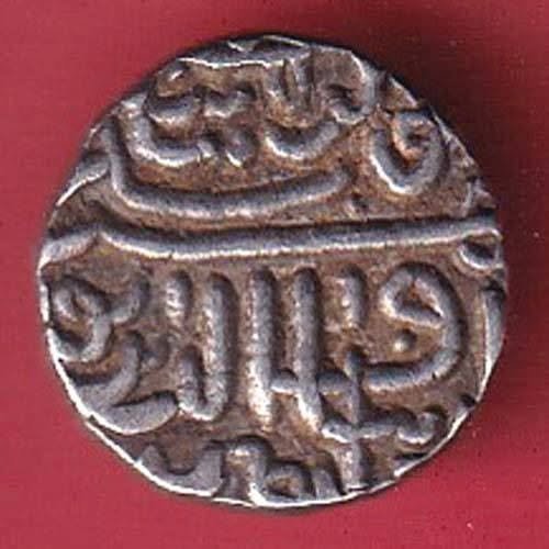 GUJARAT SULTAN ah 978 MUZAFFAR SHAH half TANKA SILVER COIN-VA2565