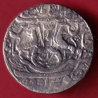 awadh state 1243 one rupee silver coin -F9684