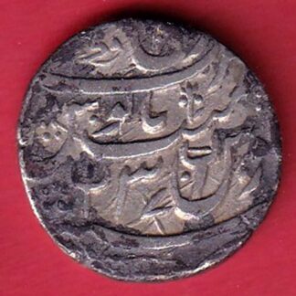 AWADH STATE  RY 37 AH 1214  QITA BARELI MINT ONE RUPEE SILVER COIN – F9674