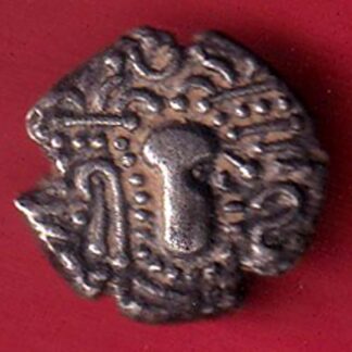 ANCIENT INDIA GADHAYA DYNASTY KING PORTRAIT COIN- F9700